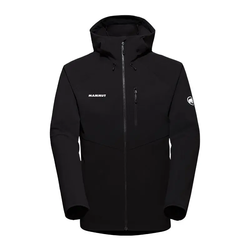 MAMMUT Мужская куртка софтшелл, Black/Black
MAMMUT Мужская куртка софтшелл, Black/Black