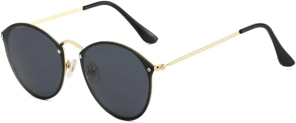 Классические винтажные солнцезащитные очки неправильной формы круглой формы для женщин и мужчин, в стиле панк, популярные металлические зеркальные очки VVTWSSW, Black
Классические винтажные солнцезащитные очки неправильной формы круглой формы для женщин и мужчин, в стиле панк, популярные металлические зеркальные очки VVTWSSW, Black