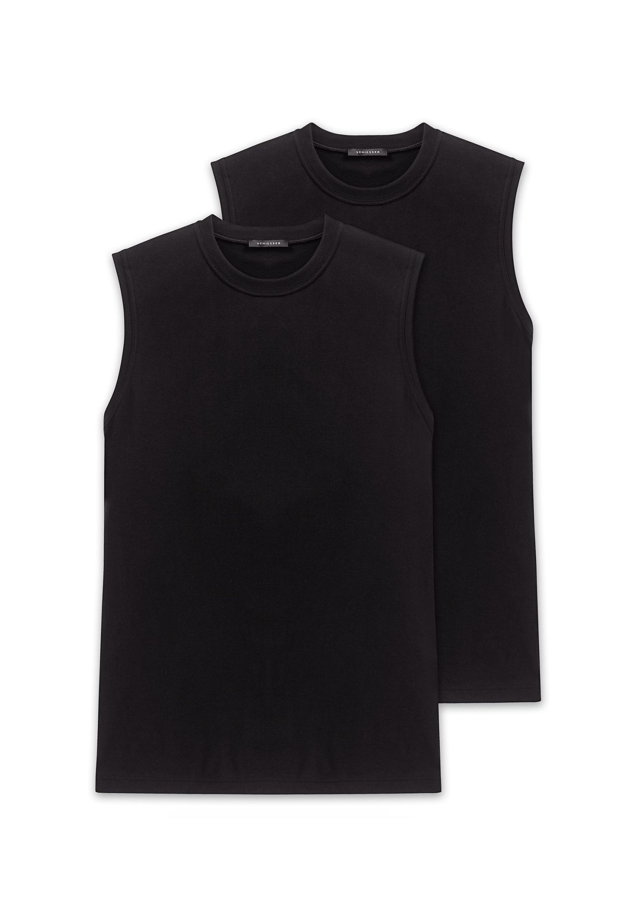 Комплект из двух топов Essentials SCHIESSER, черный 
Комплект из двух топов Essentials SCHIESSER, черный