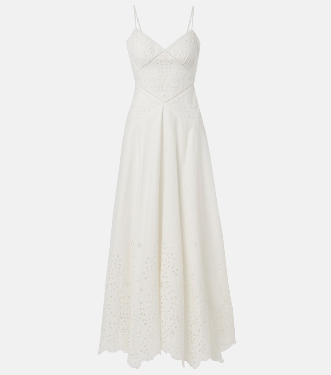 Хлопковое макси-платье с вышивкой бродери Self-Portrait, кремовый
Хлопковое макси-платье с вышивкой бродери Self-Portrait, кремовый