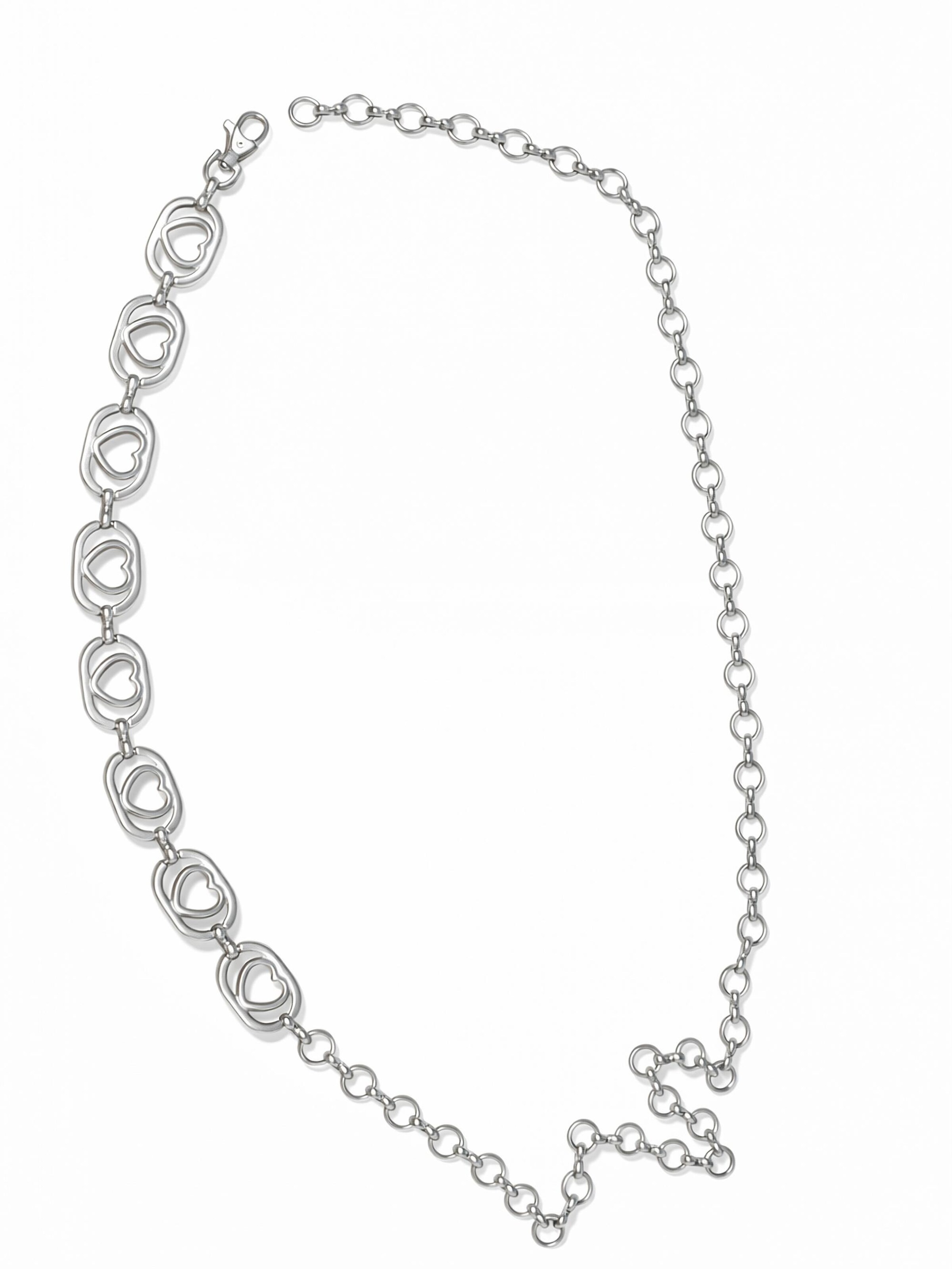 COLLEZIONE ALESSANDRO Ремень 'Love' в серебре
COLLEZIONE ALESSANDRO Ремень 'Love' в серебре