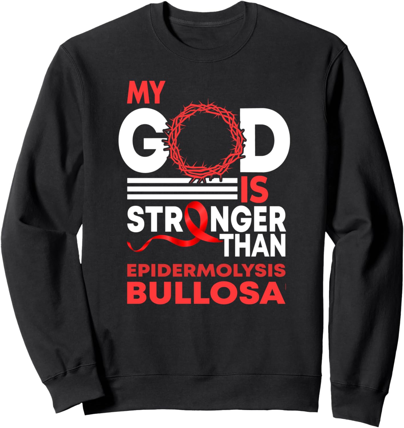 Толстовка с лентой «Мой Бог сильнее, чем буллезный эпидермолиз» Epidermolysis Bullosa Eb Awareness Support Cf0, черный
Толстовка с лентой «Мой Бог сильнее, чем буллезный эпидермолиз» Epidermolysis Bullosa Eb Awareness Support Cf0, черный