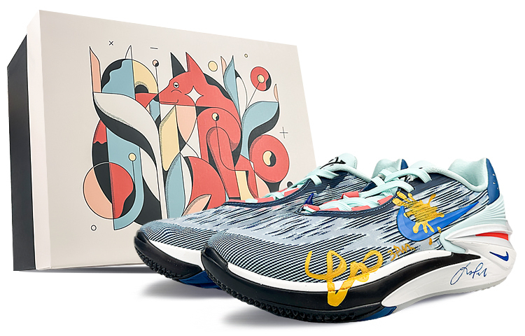 Nike Эйр Зум Джи Ти Кат 2 амортизирующие противоскользящие и износостойкие низкие баскетбольные кроссовки унисекс синий золото - белый, цвет White
Nike Эйр Зум Джи Ти Кат 2 амортизирующие противоскользящие и износостойкие низкие баскетбольные кроссовки унисекс синий золото - белый, цвет White