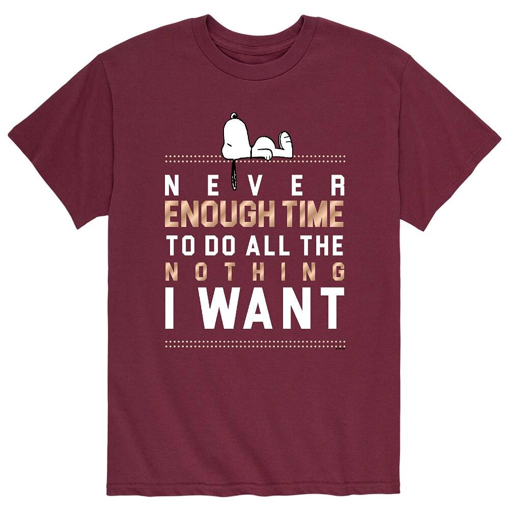 Мужская футболка Peanuts Snoopy Enough Time Licensed Character, красный
Мужская футболка Peanuts Snoopy Enough Time Licensed Character, красный