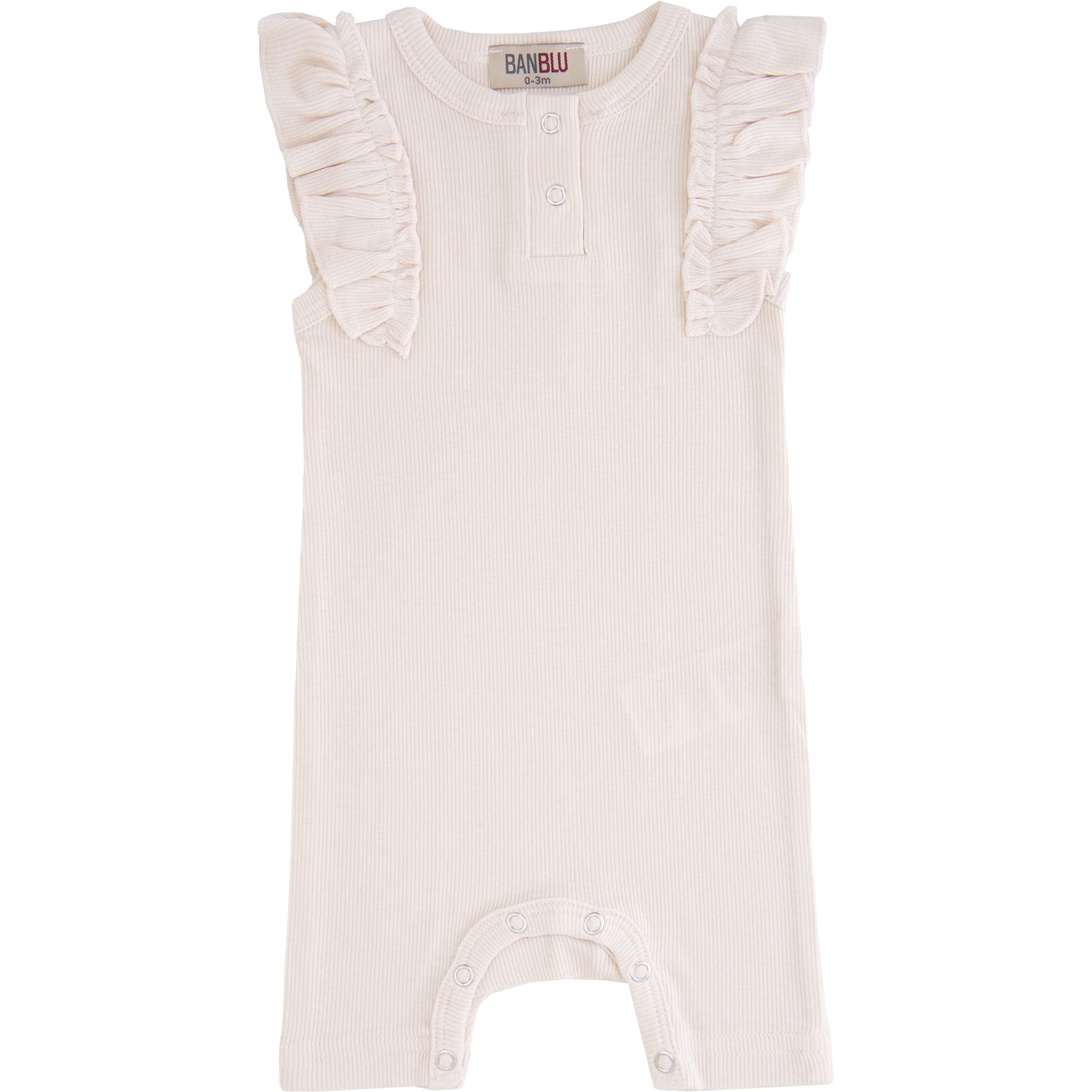 Комбинезон из модала цвета слоновой кости с оборками BANBLU
Комбинезон из модала цвета слоновой кости с оборками BANBLU