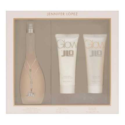 Glow by Jennifer Lopez Gift Set Eau De Toilette Spray Body Lotion Shower Gel
Glow by Jennifer Lopez Gift Set Eau De Toilette Spray Body Lotion Shower Gel