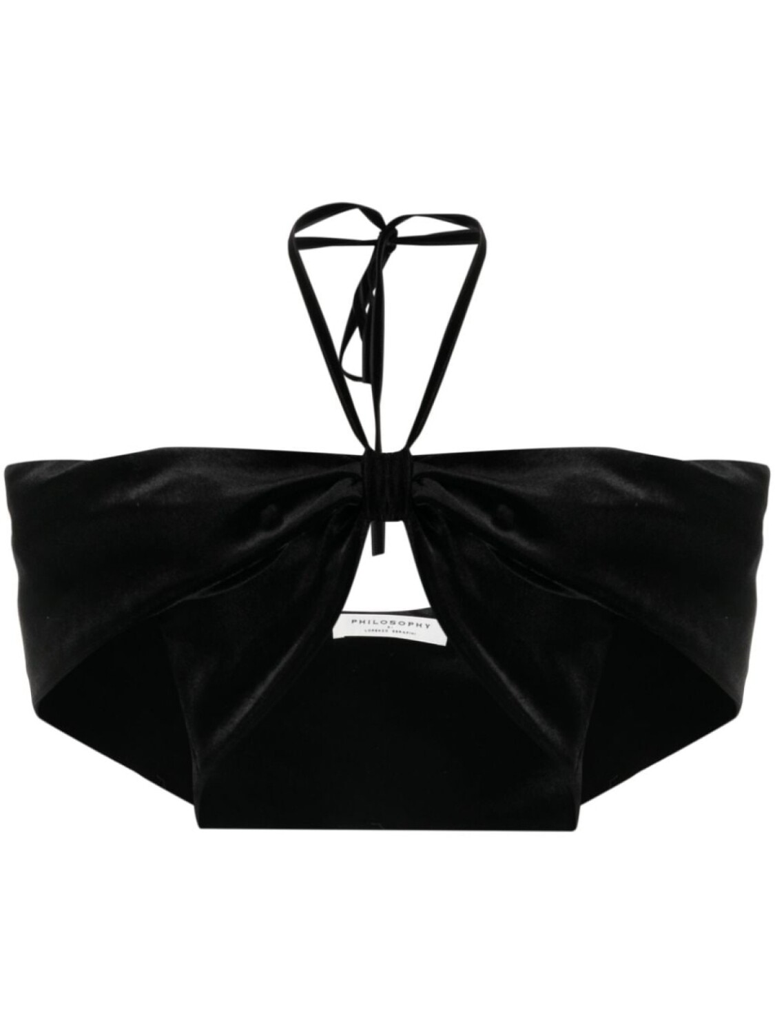Philosophy Di Lorenzo Serafini укороченный топ с вырезом халтер, черный
Philosophy Di Lorenzo Serafini укороченный топ с вырезом халтер, черный