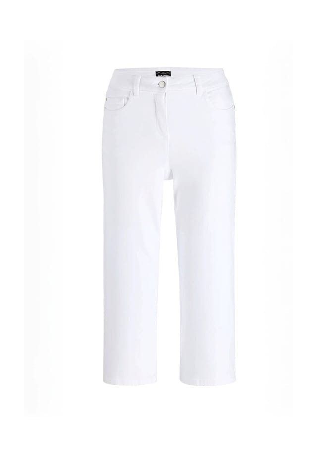 Короткий размер: удобные брюки-кюлоты укороченной длины Goldner, белый
Короткий размер: удобные брюки-кюлоты укороченной длины Goldner, белый