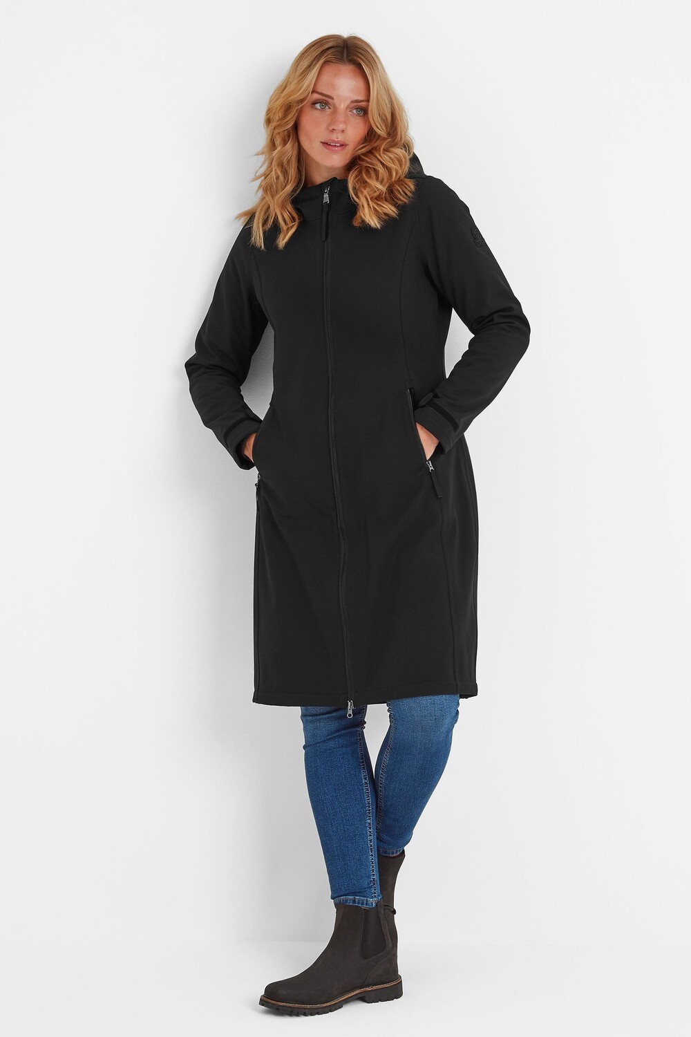 Женская куртка enya softshell длинная Tog 24, черный 
Женская куртка enya softshell длинная Tog 24, черный