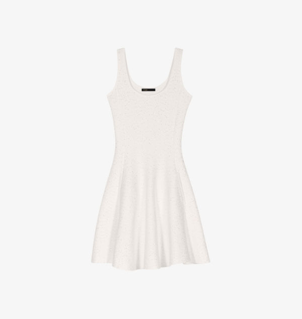 Мини-Платье без рукавов из эластичного трикотажа с круглым вырезом, украшенное пайетками Maje, цвет blanc
Мини-Платье без рукавов из эластичного трикотажа с круглым вырезом, украшенное пайетками Maje, цвет blanc