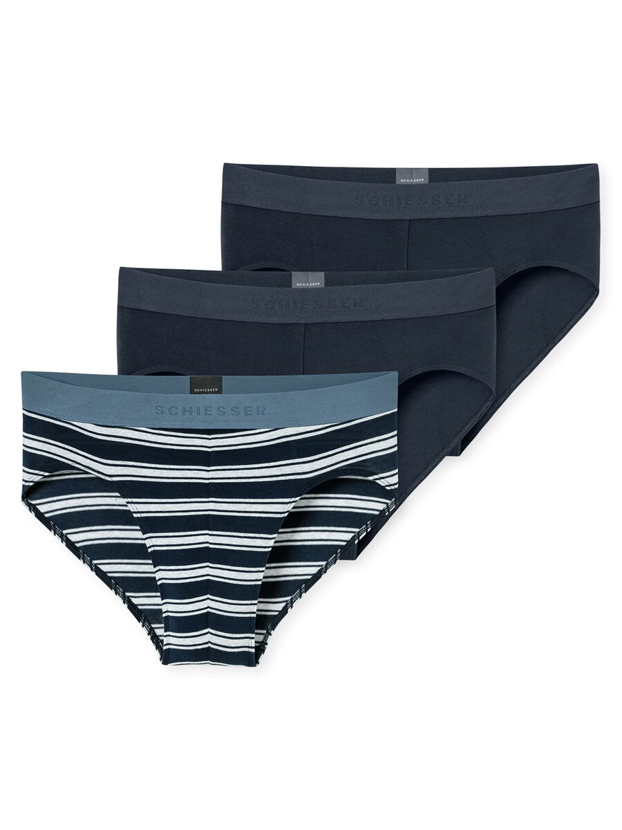 Трусики SCHIESSER 95/5, цвет Night blue/White 
Трусики SCHIESSER 95/5, цвет Night blue/White