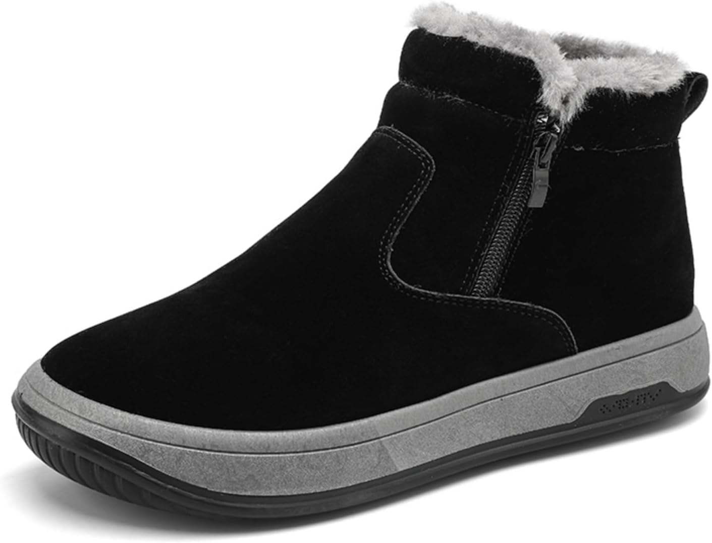 Мужские зимние ботинки Khwfjas с утеплителем и меховой подкладкой, ботинки на молнии с противоскользящей подошвой, идеальны для холодной погоды, черный
Мужские зимние ботинки Khwfjas с утеплителем и меховой подкладкой, ботинки на молнии с противоскользящей подошвой, идеальны для холодной погоды, черный
