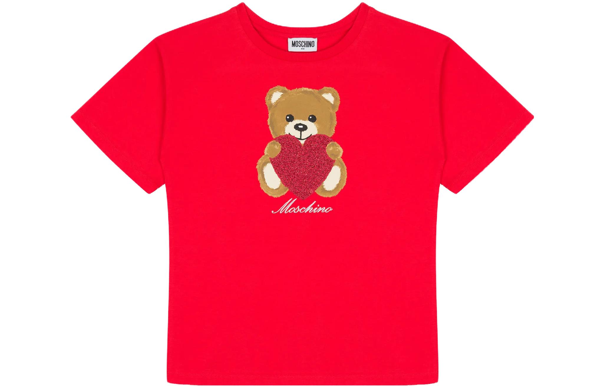 MOSCHINO Футболка с сердцем и мишкой тедди джерси макси красная kids'
MOSCHINO Футболка с сердцем и мишкой тедди джерси макси красная kids'