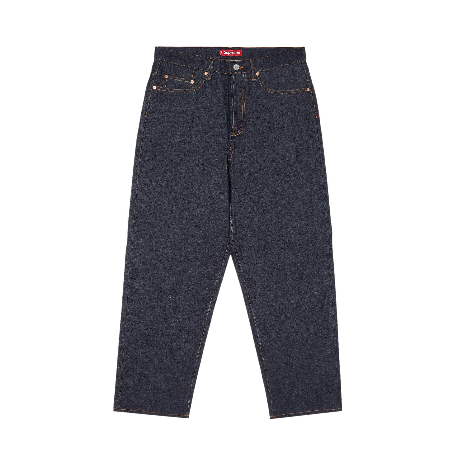 Джинсы Supreme Rigid Baggy Selvedge, Rigid Indigo
Джинсы Supreme Rigid Baggy Selvedge, Rigid Indigo