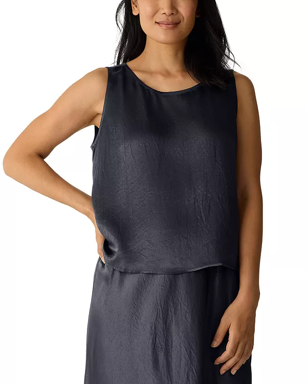 Атласный топ с вырезом-лодочкой Eileen Fisher, серый
Атласный топ с вырезом-лодочкой Eileen Fisher, серый