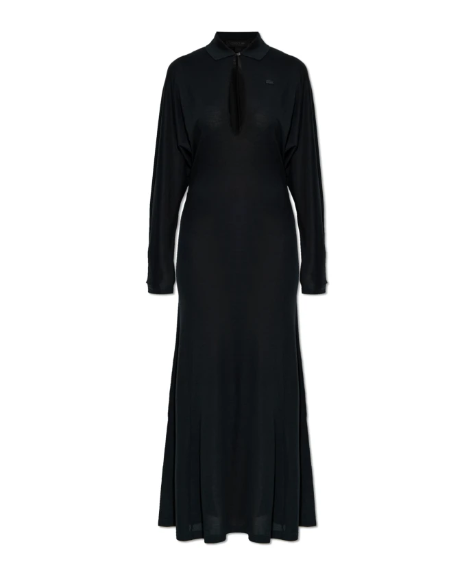 Шелковое макси-платье с воротником-поло, представленное на подиуме. Lacoste, зеленый
Шелковое макси-платье с воротником-поло, представленное на подиуме. Lacoste, зеленый