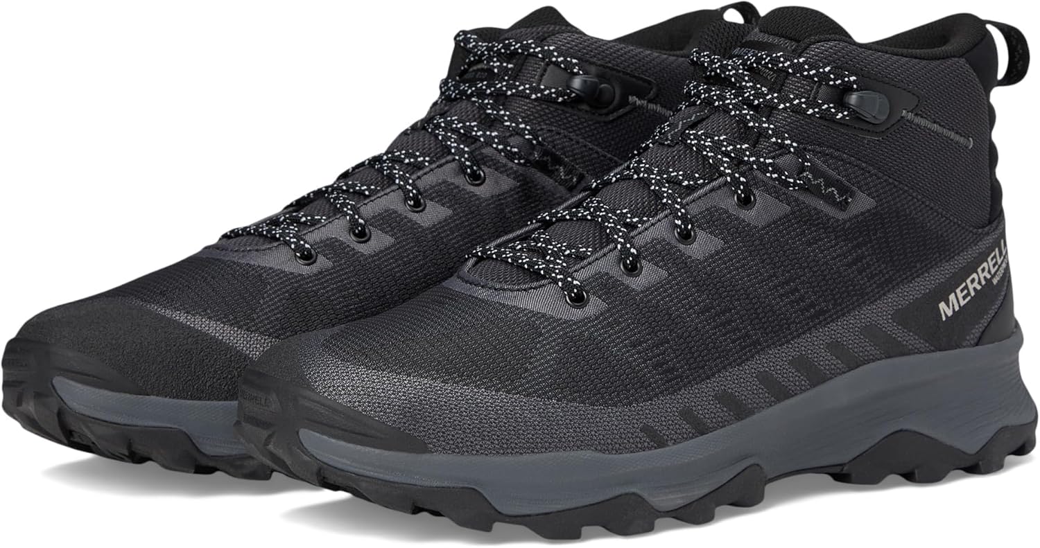 Мужские водонепроницаемые ботинки Merrell Eco-Friendly Speed Mid - черные
Мужские водонепроницаемые ботинки Merrell Eco-Friendly Speed Mid - черные