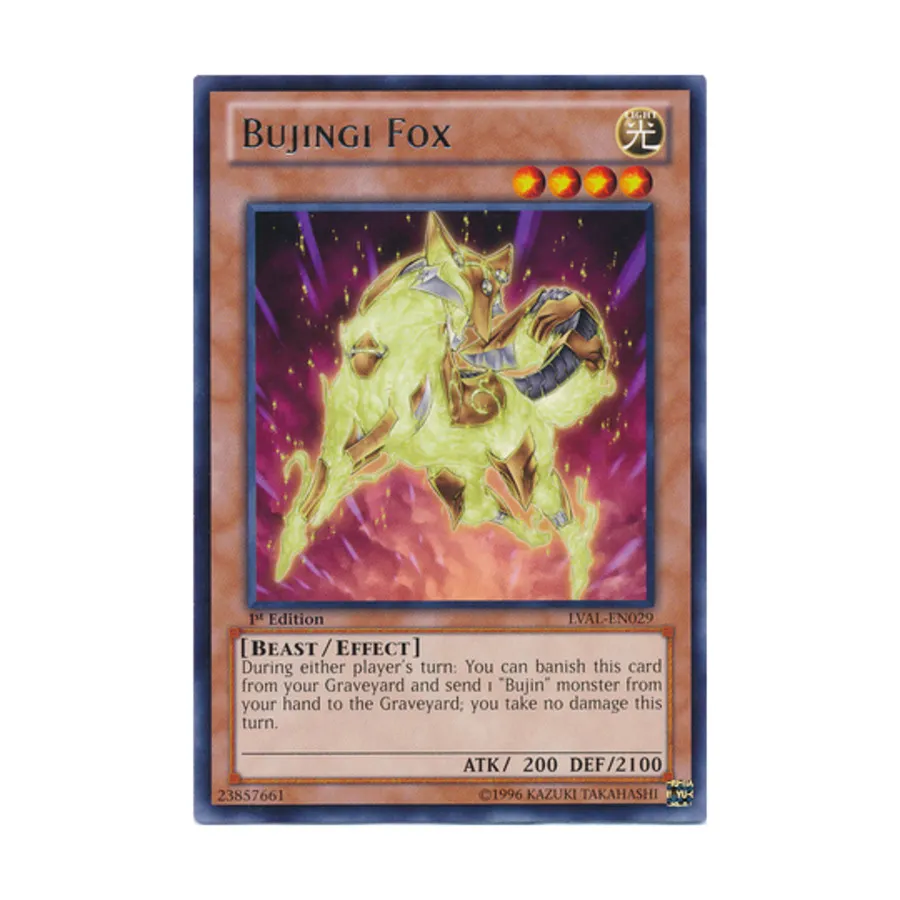 CCG Буджинги Фокс (Редкий), Yu-Gi-Oh - Legacy of the Valiant - Singles 
CCG Буджинги Фокс (Редкий), Yu-Gi-Oh - Legacy of the Valiant - Singles