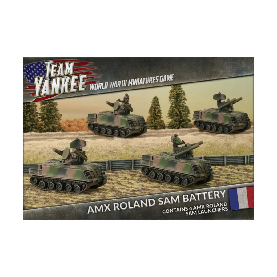 Батарея ЗРК AMX Roland, Team Yankee - World War III - French Army (1:100) (Plastic)
Батарея ЗРК AMX Roland, Team Yankee - World War III - French Army (1:100) (Plastic)