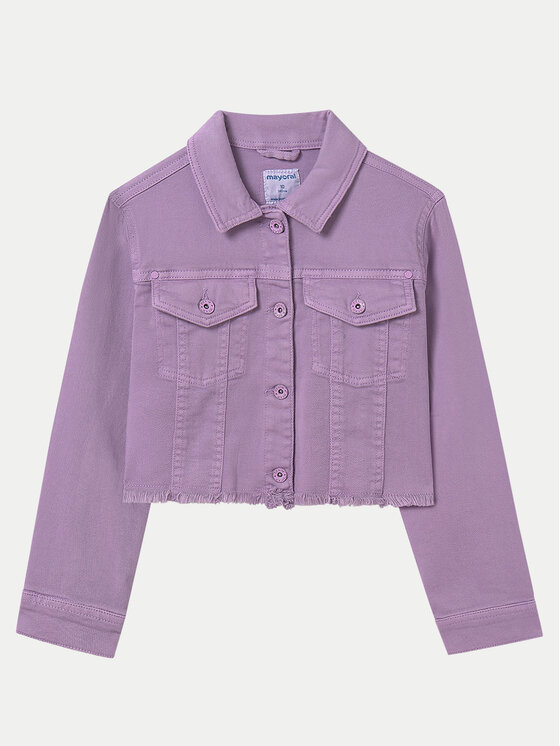 Джинсовая куртка обычного кроя 6406 Mayoral, фиолетовый 
Джинсовая куртка обычного кроя 6406 Mayoral, фиолетовый