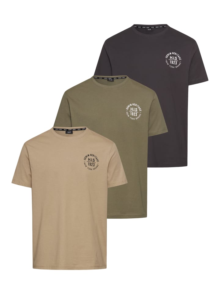 H.I.S. Футболка цвета хаки/антрацит/бежевый
H.I.S. Футболка цвета хаки/антрацит/бежевый