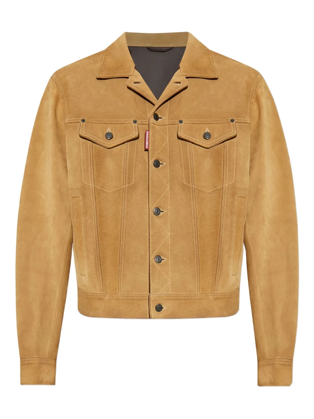 Кожаная куртка на пуговицах DSQUARED2, коричневый
Кожаная куртка на пуговицах DSQUARED2, коричневый