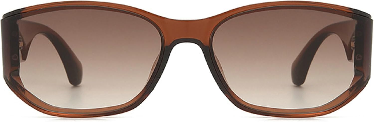 Модные квадратные солнцезащитные очки для женщин в стиле ретро с изогнутыми линзами и градиентным переходом цвета, защита от УФ-излучения UV400, стильные мужские солнцезащитные очки цвета шампанского mincl, Brown
Модные квадратные солнцезащитные очки для женщин в стиле ретро с изогнутыми линзами и градиентным переходом цвета, защита от УФ-излучения UV400, стильные мужские солнцезащитные очки цвета шампанского mincl, Brown