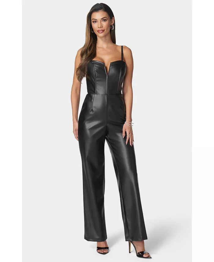 Женский укороченный комбинезон Bebe, черный
Женский укороченный комбинезон Bebe, черный