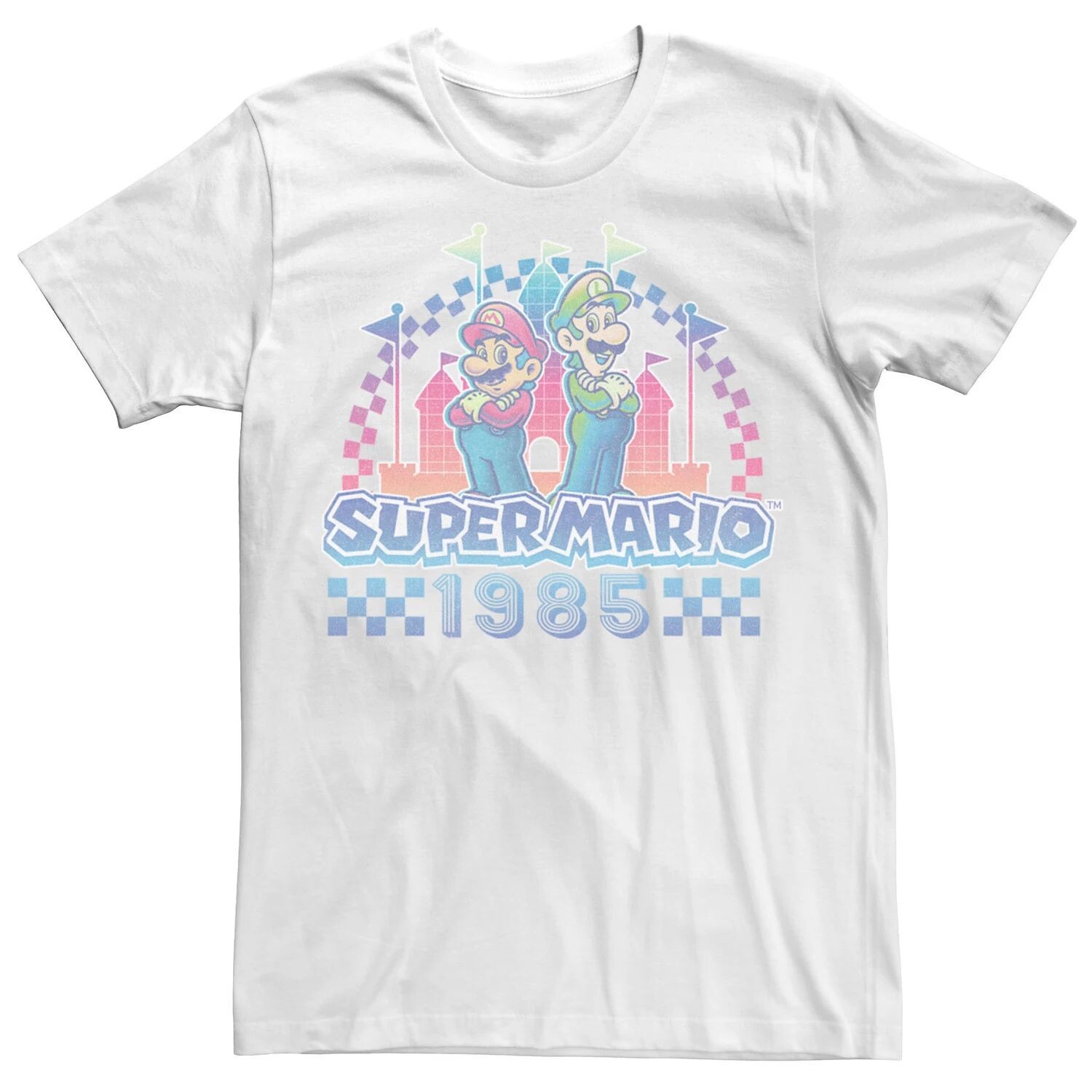 Мужская футболка Super Mario Luigi Retro Neon Duo 1985 года Licensed Character
Мужская футболка Super Mario Luigi Retro Neon Duo 1985 года Licensed Character