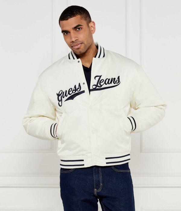 Куртка-Бомбер Regular fit Guess Jeans, экрю, Белый, Куртка-Бомбер Regular fit Guess Jeans, экрю 
Куртка-Бомбер Regular fit Guess Jeans, экрю, Белый, Куртка-Бомбер Regular fit Guess Jeans, экрю