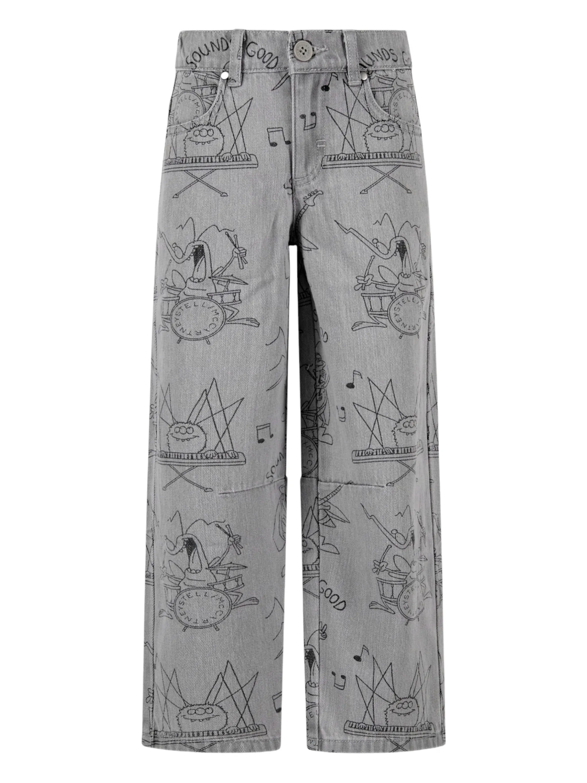 Джинсы с графичным принтом Stella Mccartney Kids, серый
Джинсы с графичным принтом Stella Mccartney Kids, серый