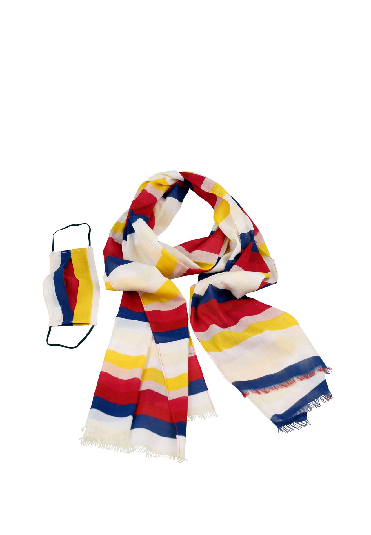 Радужный шарф с прикрытием для рта и носа в тон Collezione alessandro, мультиколор
Радужный шарф с прикрытием для рта и носа в тон Collezione alessandro, мультиколор