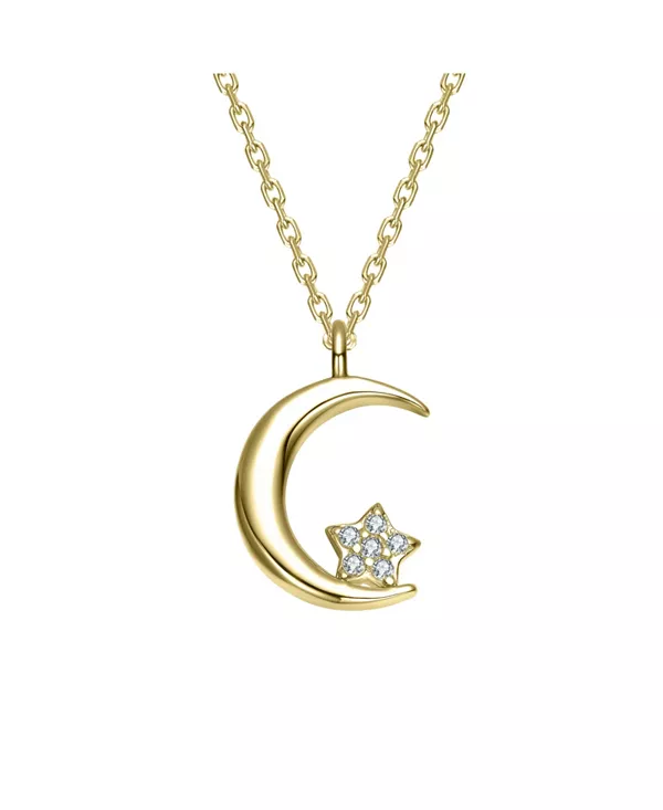 Детское ожерелье с подвеской в виде полумесяца и звезды, покрытое 14-каратным золотом и украшенное цветными кубическими цирконами Gigigirl, gold
Детское ожерелье с подвеской в виде полумесяца и звезды, покрытое 14-каратным золотом и украшенное цветными кубическими цирконами Gigigirl, gold