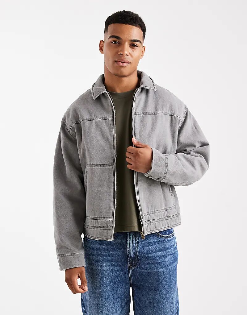 Укороченная рабочая куртка Cotton On серого цвета
Укороченная рабочая куртка Cotton On серого цвета