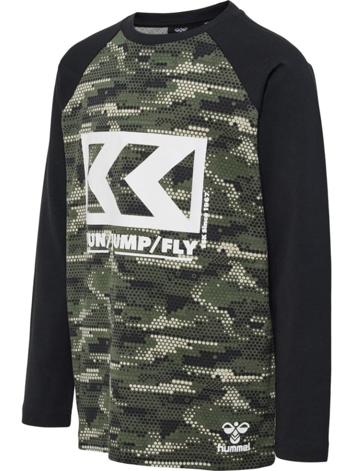 Детская рубашка с длинными рукавами зеленого цвета Hummel
Детская рубашка с длинными рукавами зеленого цвета Hummel