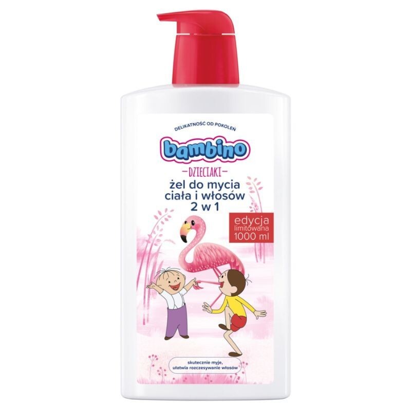 Bambino Flaming 2w1 гель для мытья тела и волос детский, 1000 ml
Bambino Flaming 2w1 гель для мытья тела и волос детский, 1000 ml