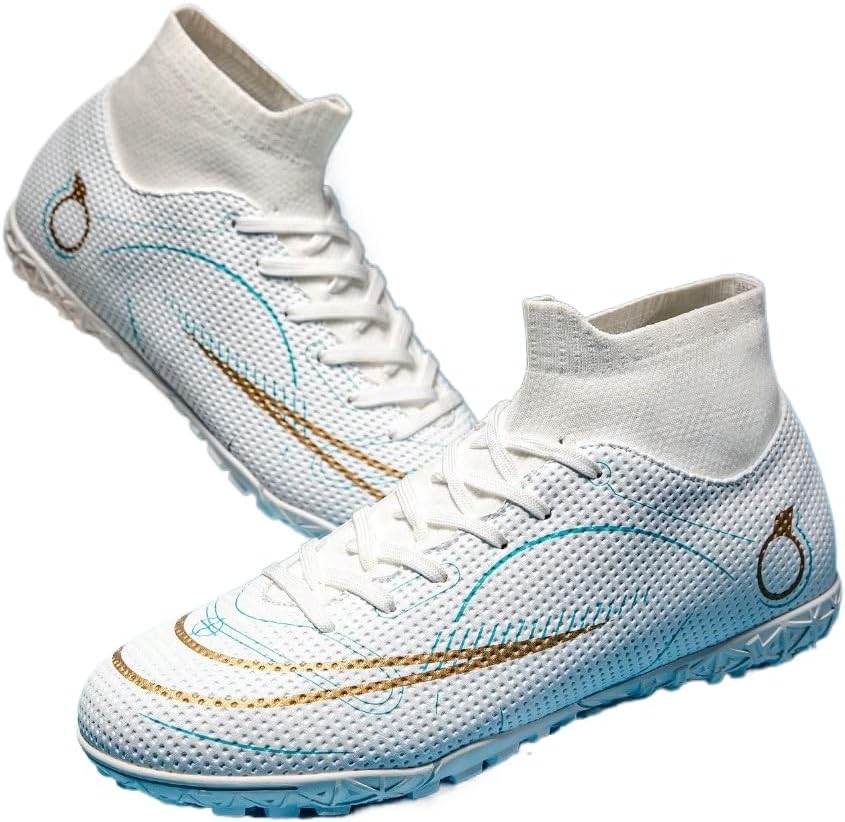 Футбольные бутсы на высокой подошве из искусственной кожи золотого цвета для мужчин, легкие, с антискользящей подошвой, для тренировок на улице и футзала, стильные и удобные Zixcplaz
Футбольные бутсы на высокой подошве из искусственной кожи золотого цвета для мужчин, легкие, с антискользящей подошвой, для тренировок на улице и футзала, стильные и удобные Zixcplaz