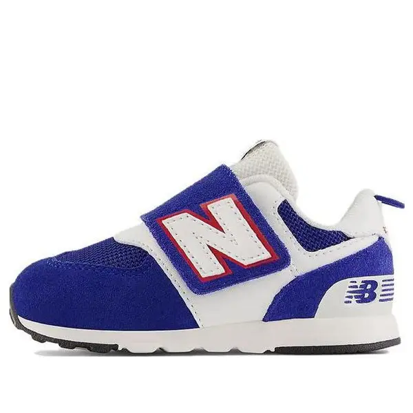 Кроссовки 574 hook & loop 'team royal white' New Balance, синий 
Кроссовки 574 hook & loop 'team royal white' New Balance, синий