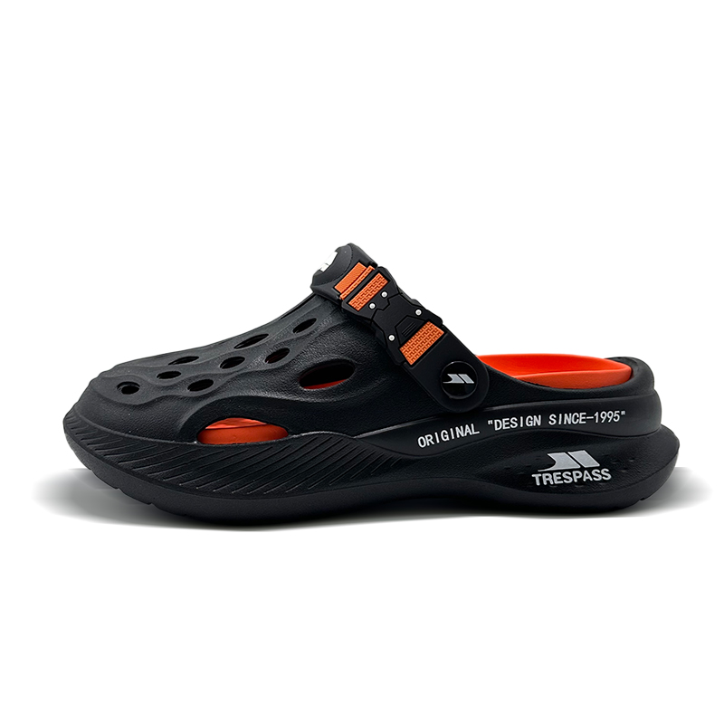 TRESPASS Клоги мужские черно-оранжевые, цвет Black Orange 
TRESPASS Клоги мужские черно-оранжевые, цвет Black Orange