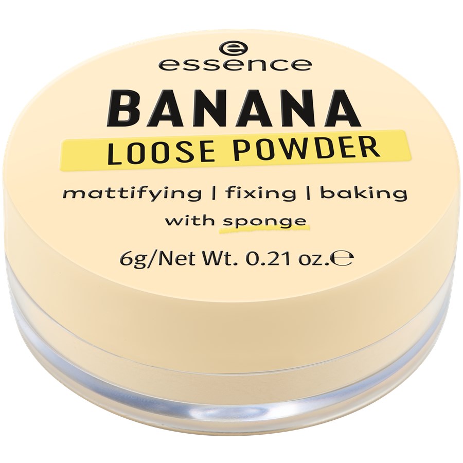 Бронзер Essence BANANA LOOSE POWDER (inkl. Schwamm), 6 g
Бронзер Essence BANANA LOOSE POWDER (inkl. Schwamm), 6 g
