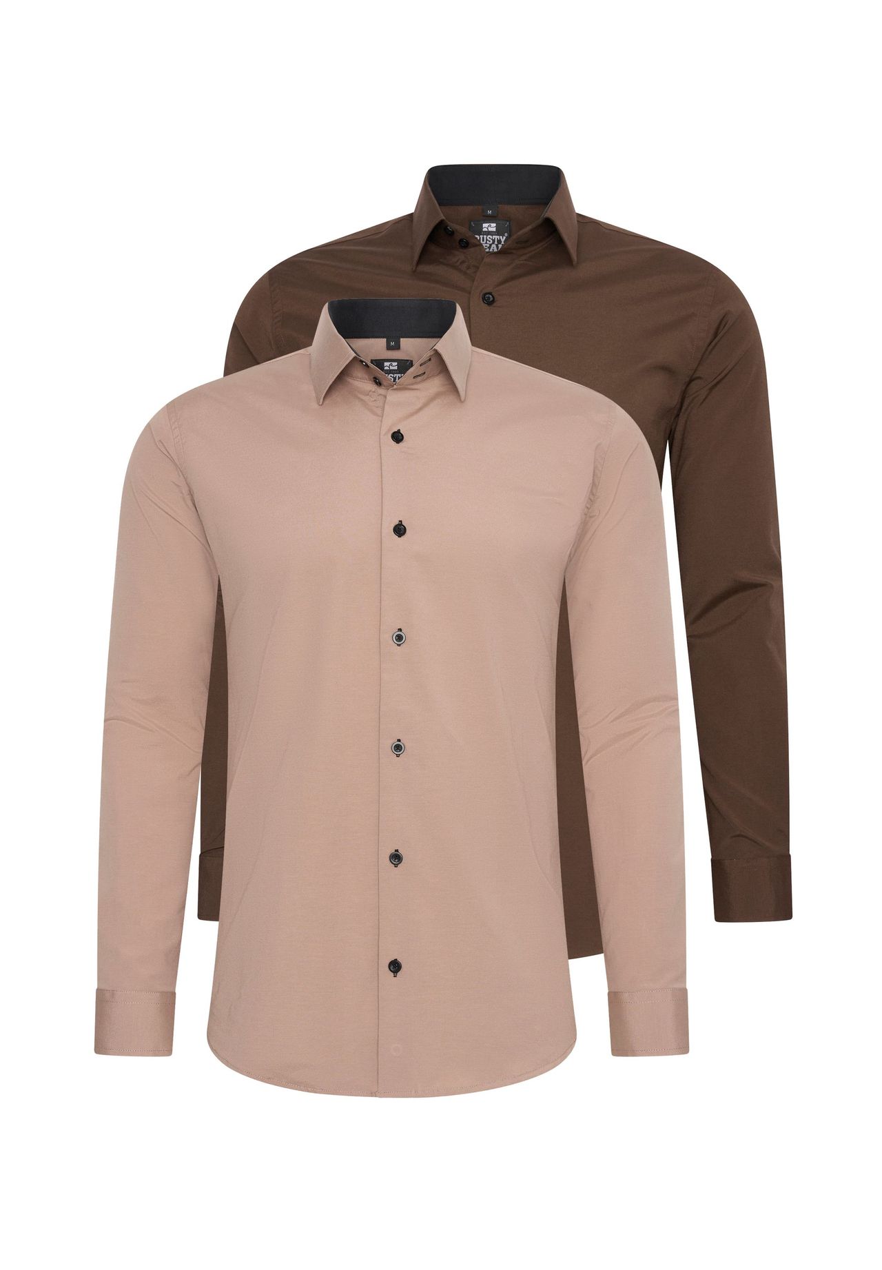 Рубашка (2 шт) приталенного кроя RUSTY NEAL, коричневый 
Рубашка (2 шт) приталенного кроя RUSTY NEAL, коричневый