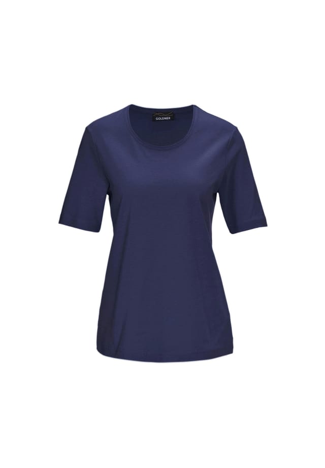 Короткий размер: базовая футболка из чистого хлопка. Goldner, синий
Короткий размер: базовая футболка из чистого хлопка. Goldner, синий