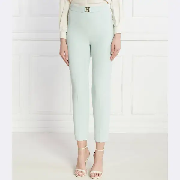 Узкие брюки-сигареты Elisabetta Franchi, зеленый
Узкие брюки-сигареты Elisabetta Franchi, зеленый