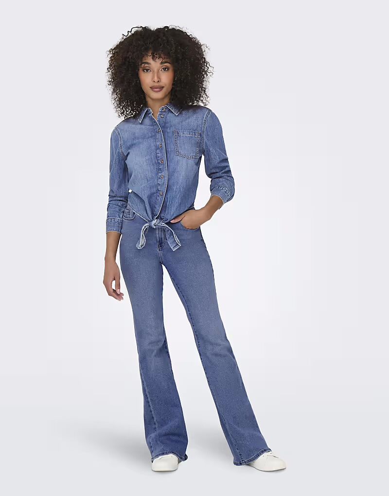 ONLY Джинсовая рубашка из средне-синего денима
ONLY Джинсовая рубашка из средне-синего денима