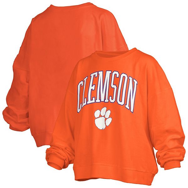 Женский оранжевый оверсайз свитшот Clemson Tigers с принтом Janise Arch Pressbox
Женский оранжевый оверсайз свитшот Clemson Tigers с принтом Janise Arch Pressbox