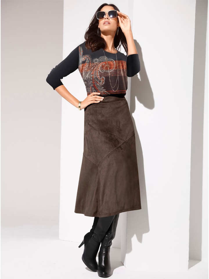 Длинная рубашка в черно-оранжевый узор WITT WEIDEN
Длинная рубашка в черно-оранжевый узор WITT WEIDEN