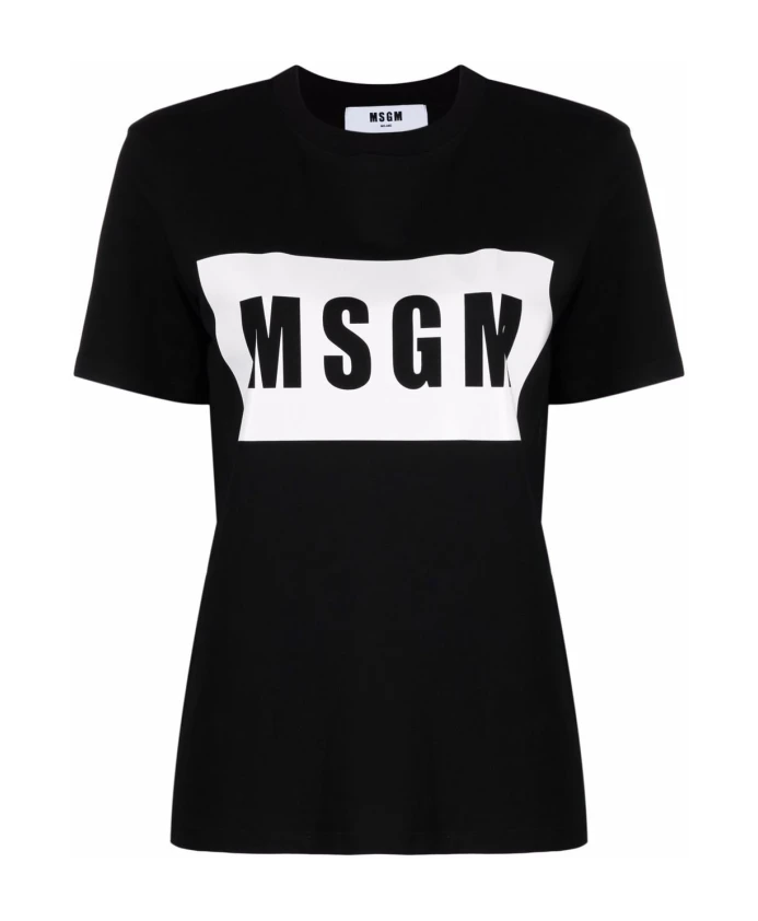 Простая хлопковая футболка Msgm, черный
Простая хлопковая футболка Msgm, черный