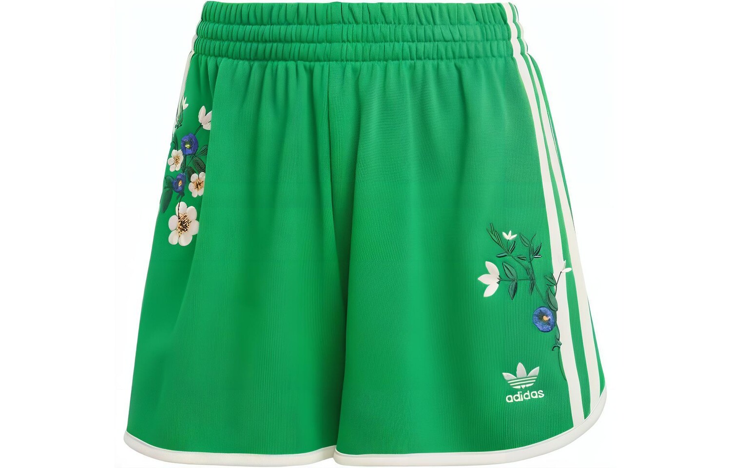 Цветочные повседневные шорты женские зеленые Adidas Originals 
Цветочные повседневные шорты женские зеленые Adidas Originals