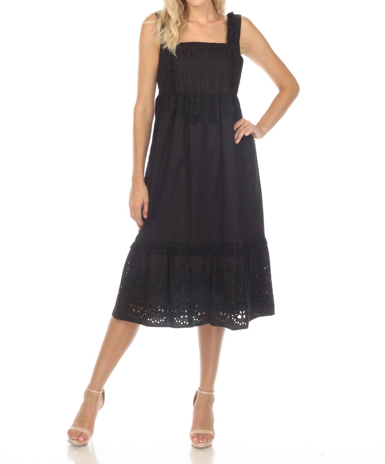 Jade Jesminda платье миди с вышивкой и люверсами в черном цвете Johnny Was
Jade Jesminda платье миди с вышивкой и люверсами в черном цвете Johnny Was