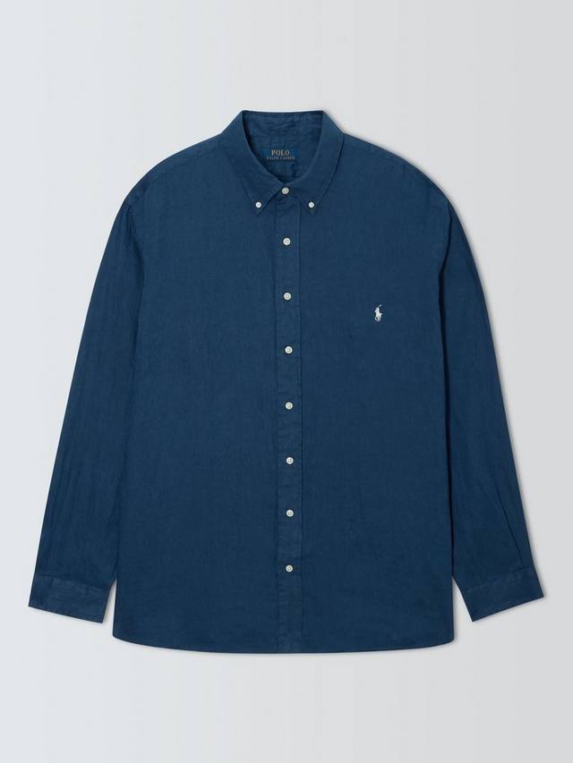 Polo Big & Tall рубашка Regular Fit из льна с простым логотипом Ralph Lauren, Rustic Navy
Polo Big & Tall рубашка Regular Fit из льна с простым логотипом Ralph Lauren, Rustic Navy